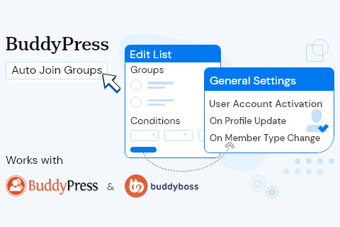 WordPress плагин BuddyPress Auto Join Groups