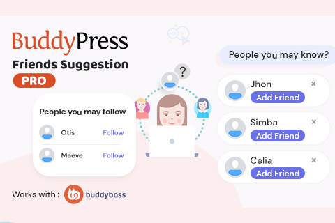 WordPress плагин BuddyPress Friends Suggestions Pro