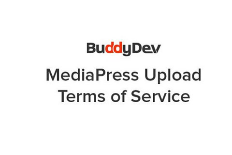 MediaPress Upload Terms of Service