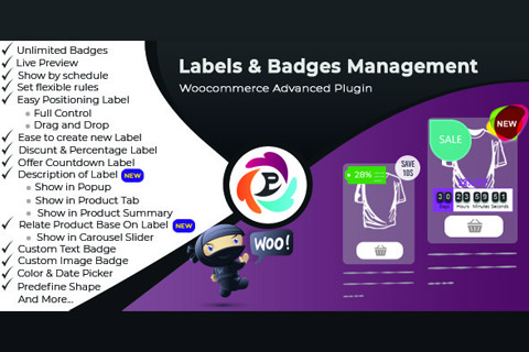 WordPress плагин CodeCanyon Product Label and Badge Pro