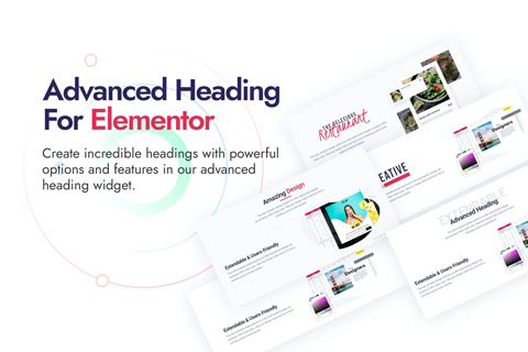 WordPress плагин CodeCanyon Advanced Heading For Elementor