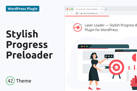 WordPress плагин CodeCanyon Stylish Progress Bar Preloader