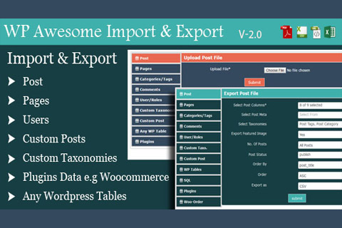 WordPress плагин CodeCanyon Awesome Import and Export