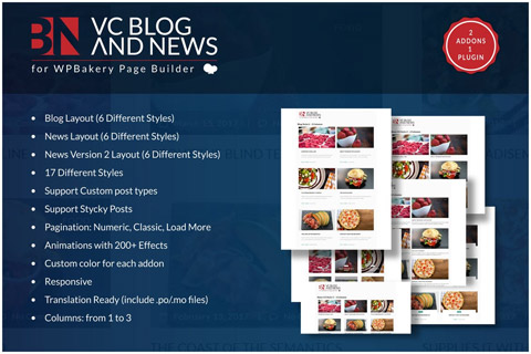 CodeCanyon Blog and News Addons for WPBakery Page Builder
