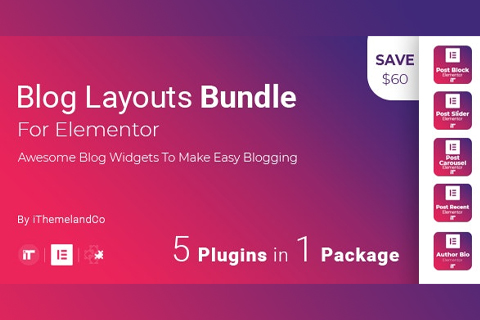 WordPress плагин CodeCanyon Blog Layouts Bundle