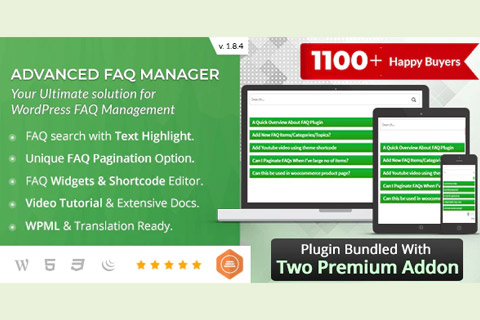 WordPress плагин CodeCanyon BWL Advanced FAQ Manager