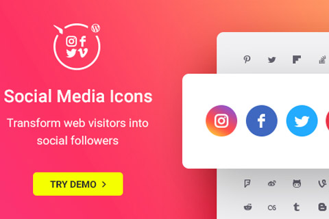 WordPress плагин CodeCanyon Social Media Icons