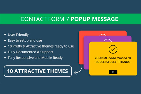 WordPress плагин CodeCanyon Contact Form 7 Popup Message