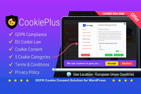 WordPress плагин CodeCanyon Cookie Plus