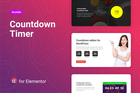 WordPress плагин CodeCanyon Countdowner For Elementor