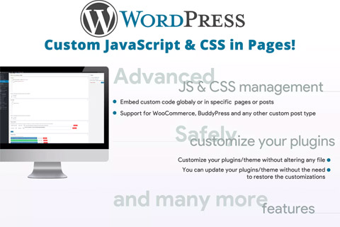 WordPress плагин CodeCanyon Custom JavaScript & CSS in Pages