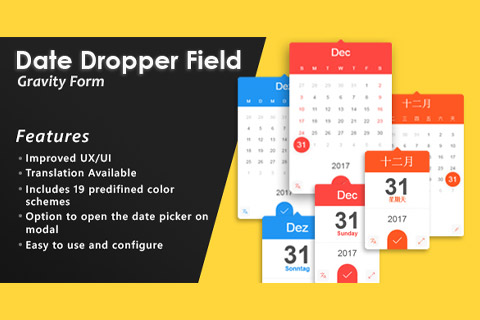WordPress плагин CodeCanyon Date Dropper Field