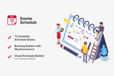 WordPress плагин CodeCanyon Events Schedule