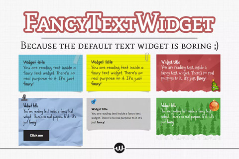 CodeCanyon Fancy Text Widget