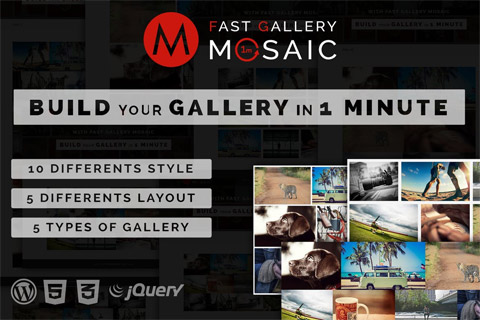 WordPress плагин CodeCanyon Fast Gallery Mosaic