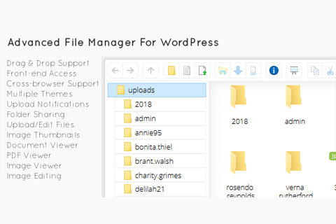WordPress плагин CodeCanyon File Manager
