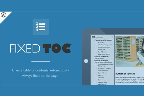 CodeCanyon Fixed TOC