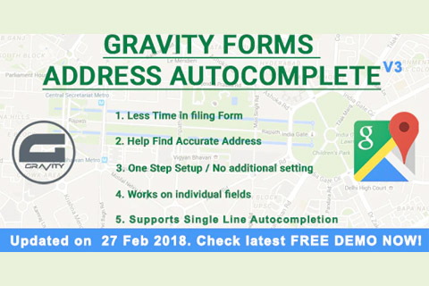 WordPress плагин CodeCanyon Gravity Forms Address Autocomplete