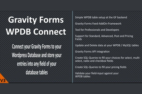 WordPress плагин CodeCanyon Gravity Forms WPDB Connect