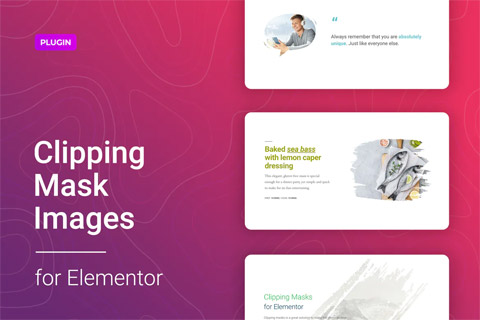 WordPress плагин CodeCanyon Image Clipping Mask for Elementor