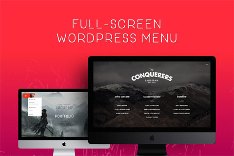 WordPress плагин CodeCanyon Jumbo Fullscreen WordPress Menu