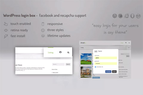 WordPress плагин CodeCanyon Login lightbox