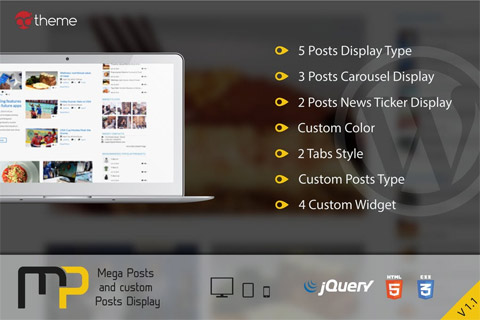 CodeCanyon Mega Posts and Custom Posts Display