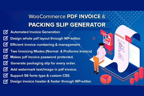 WordPress плагин CodeCanyon PDF Invoice & Packing Slip Generator