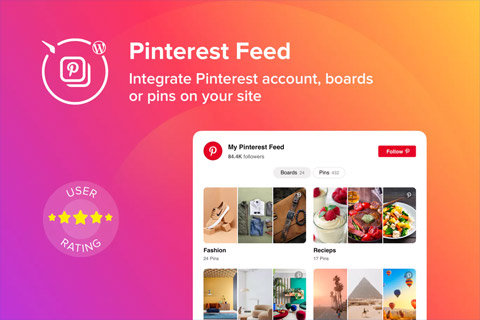 WordPress плагин CodeCanyon Pinterest Feed