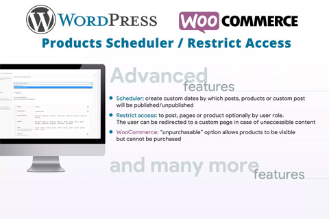 WordPress плагин CodeCanyon Products Scheduler Restrict Access