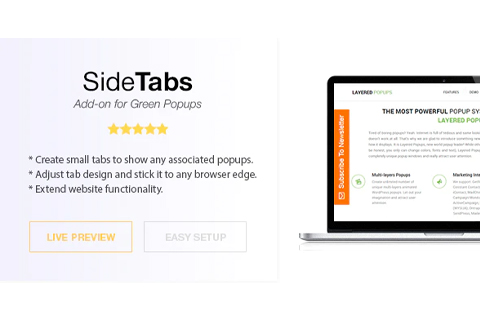 WordPress плагин CodeCanyon Side Tabs