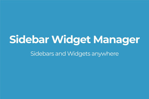 CodeCanyon Sidebar Widget Manager