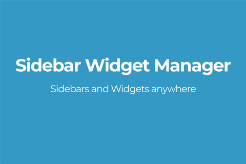 WordPress плагин CodeCanyon Sidebar Widget Manager