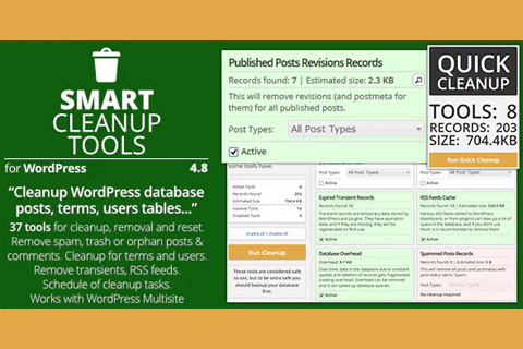 WordPress плагин CodeCanyon Smart Cleanup Tools