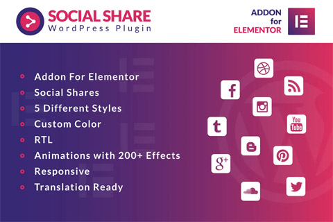 CodeCanyon Social Share for Elementor