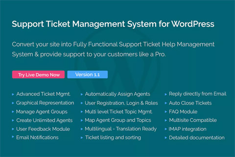 WordPress плагин CodeCanyon Support Ticket Management System