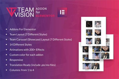 CodeCanyon Teamvision For Elementor