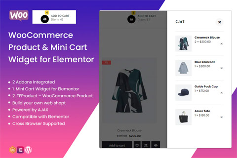 WordPress плагин CodeCanyon TFMiniCart & Product