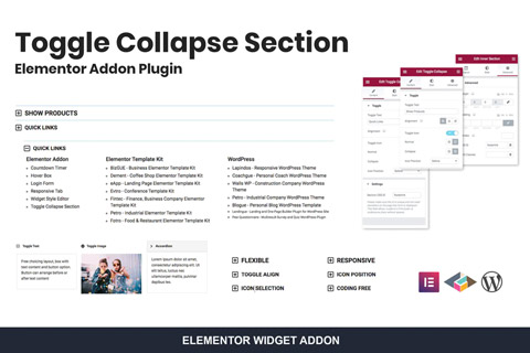 CodeCanyon Toggle Collapse Section Elementor Addon