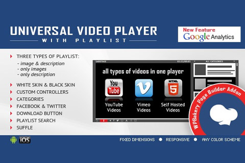 WordPress плагин CodeCanyon Universal Video Player