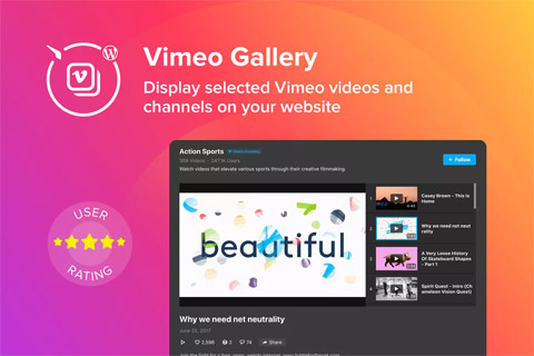 WordPress плагин CodeCanyon Vimeo Gallery