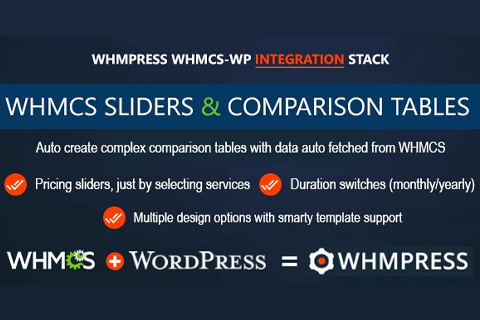 WordPress плагин CodeCanyon WHMCS Sliders and Comparison Tables