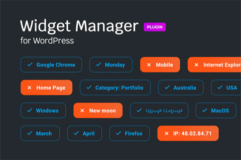 WordPress плагин CodeCanyon Widget Manager