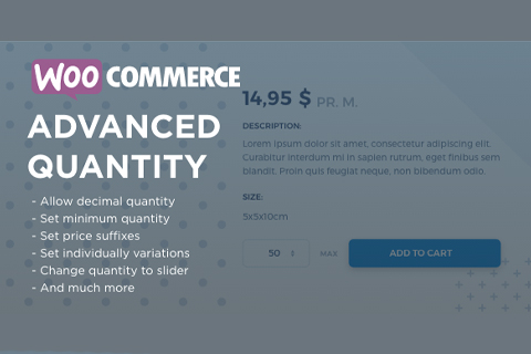WordPress плагин CodeCanyon WooCommerce Advanced Quantity