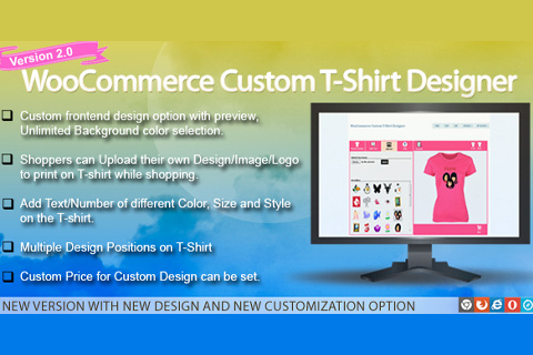 WordPress плагин CodeCanyon WooCommerce Custom T-Shirt Designer