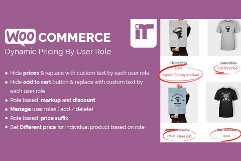 WordPress плагин CodeCanyon Woocommerce Dynamic Pricing By User Role