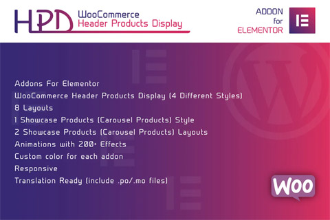 CodeCanyon WooCommerce Header Products Display for Elementor