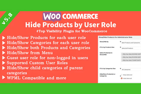 WordPress плагин CodeCanyon WooCommerce Hide Products