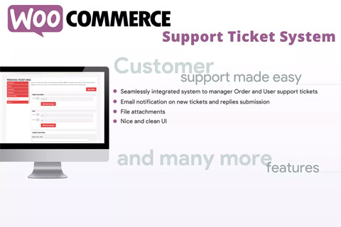 WordPress плагин CodeCanyon WooCommerce Support Ticket System