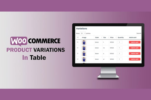 CodeCanyon WooCommerce Variations In Table